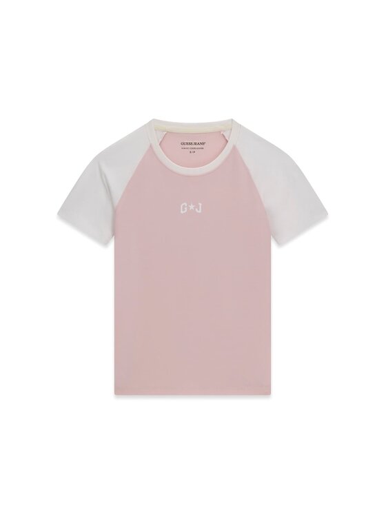 Guess Guess T-Shirt 183485 Różowy Classic Fit