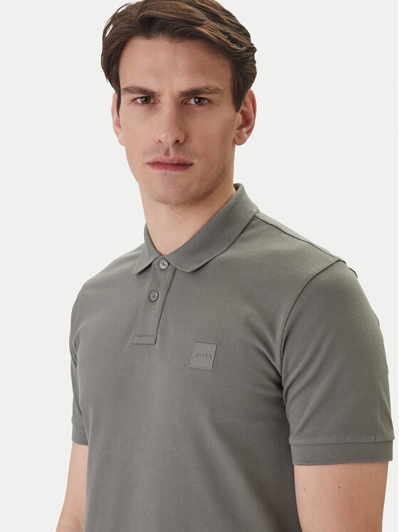 BOSS BOSS Polo majica Passenger 50507803 Siva Slim Fit