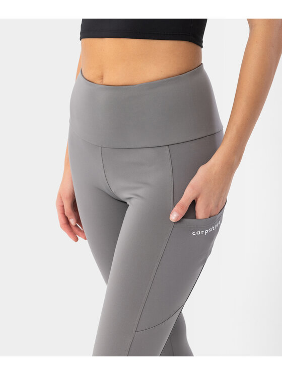 Carpatree Carpatree Legginsy Libra leggings Szary Fitted Fit