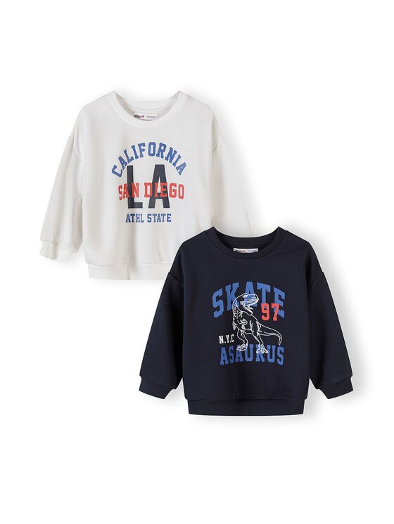 minoti minoti Bluza 29FLEECE200 Granatowy Regular Fit