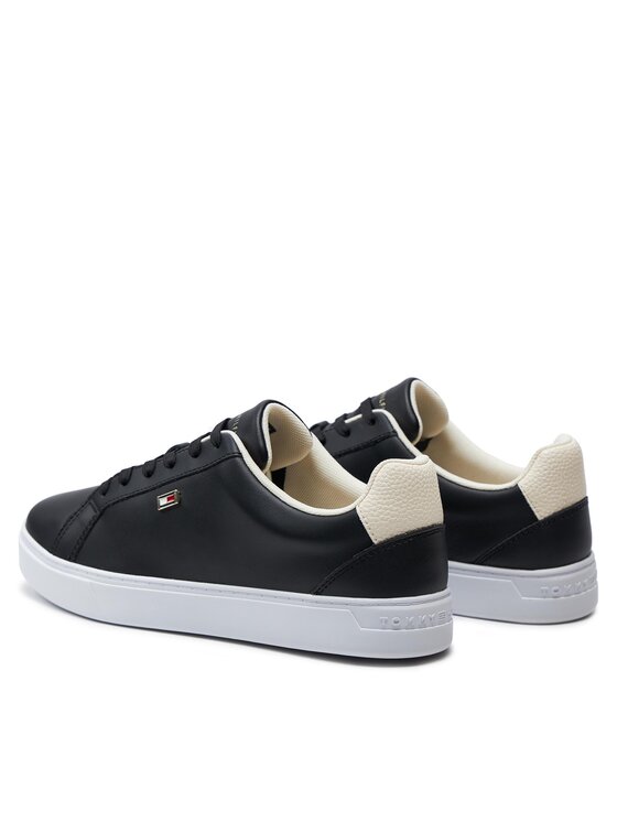 Tommy Hilfiger Tommy Hilfiger Sneakersy Flag Court Sneaker FW0FW08072 Černá