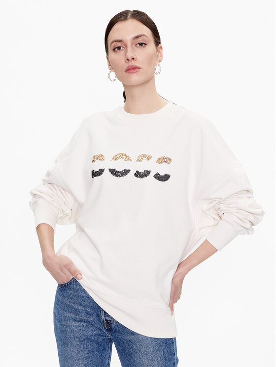 Boss Bluză 50485251 Bej Oversize 50485251 imagine noua