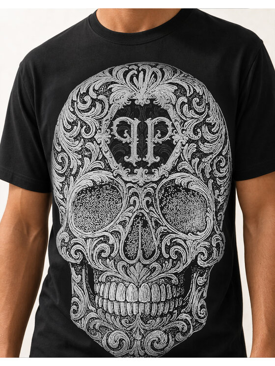 PHILIPP PLEIN PHILIPP PLEIN T-Shirt 31085 Czarny Regular Fit