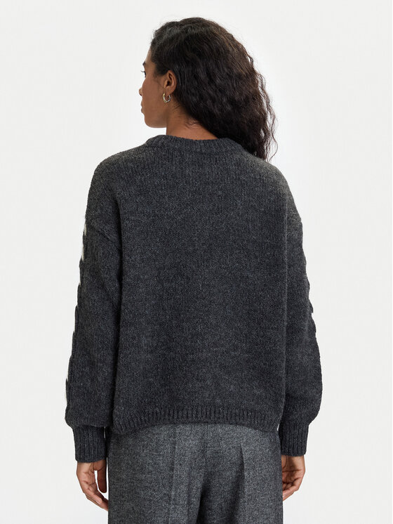 Vero Moda Vero Moda Sweter Ilina 10334866 Szary Loose Fit