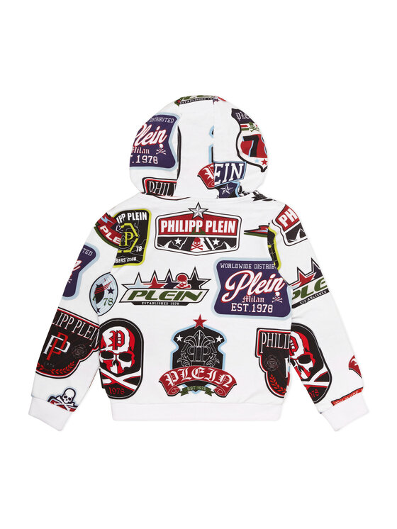 PHILIPP PLEIN PHILIPP PLEIN Bluza 19991 Biały Regular Fit
