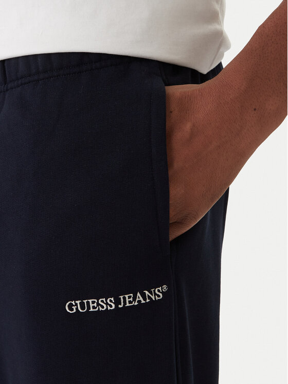 Guess Jeans Guess Jeans Pantaloni da tuta M6RB70 KCPR1 Blu scuro Regular Fit