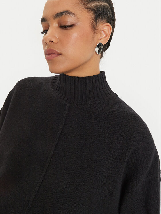 IVY OAK IVY OAK Sweater Kareen Rose IO113147 Fekete Loose Fit