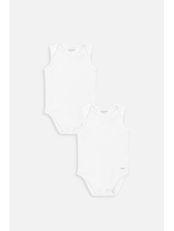 Coccodrillo Coccodrillo Body dziecięce WC4413301BAU-001 Biały Regular Fit