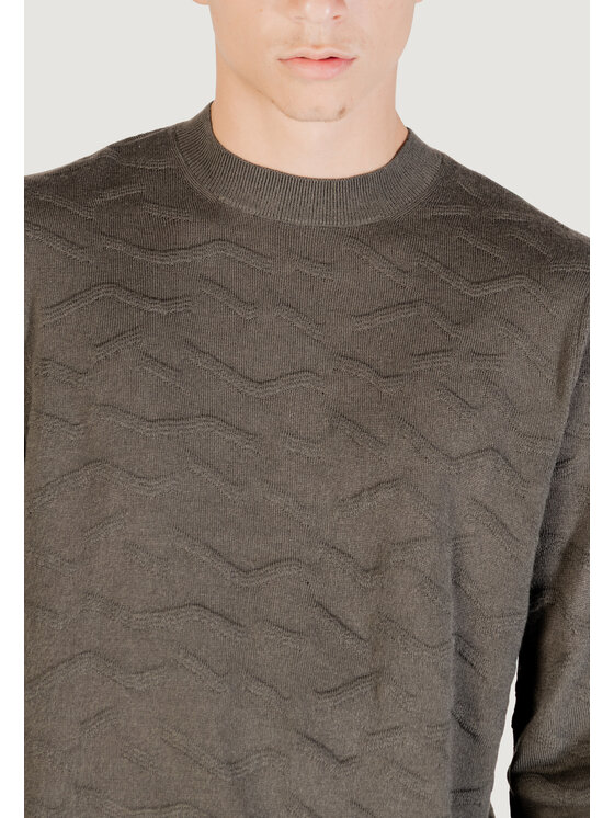 Armani Exchange Armani Exchange Sweter PULLOVER Zielony Over Fit