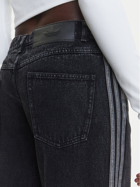 adidas adidas Jeans adicolor Denim 3-Stripes JD3109 Schwarz Loose Fit