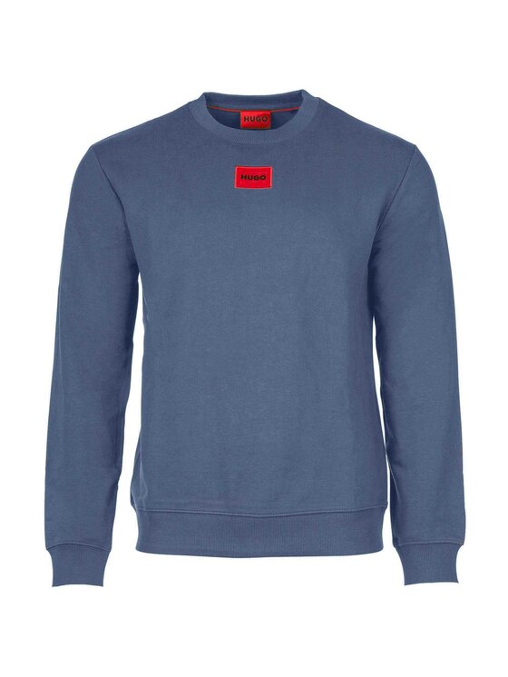 HUGO Hugo Sweter 26056 Błękitny Casual Fit