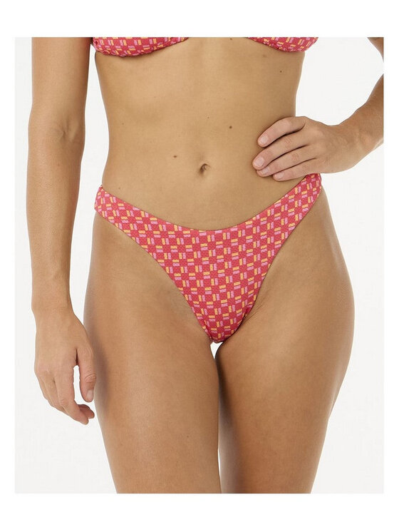 Rip Curl Rip Curl Dół od bikini Shell Cove High Leg Cheeky Czerwony