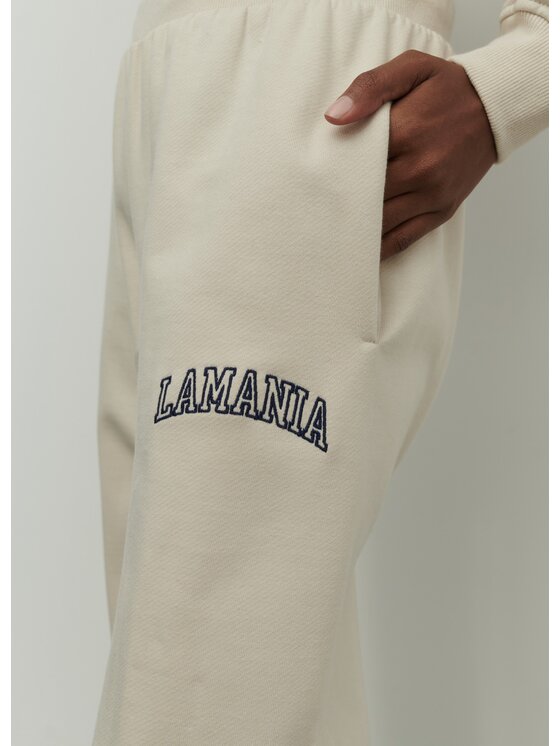 La Mania La Mania Pantaloni da tuta MATCH 2 Beige Classic Fit