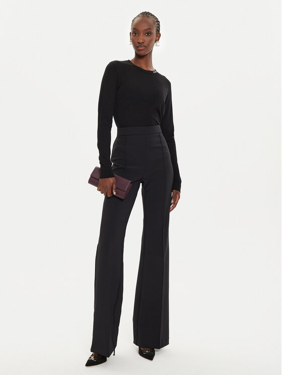 Elisabetta Franchi Elisabetta Franchi Μπλουζάκι MK-24S-47E2-V280 Μαύρο Regular Fit