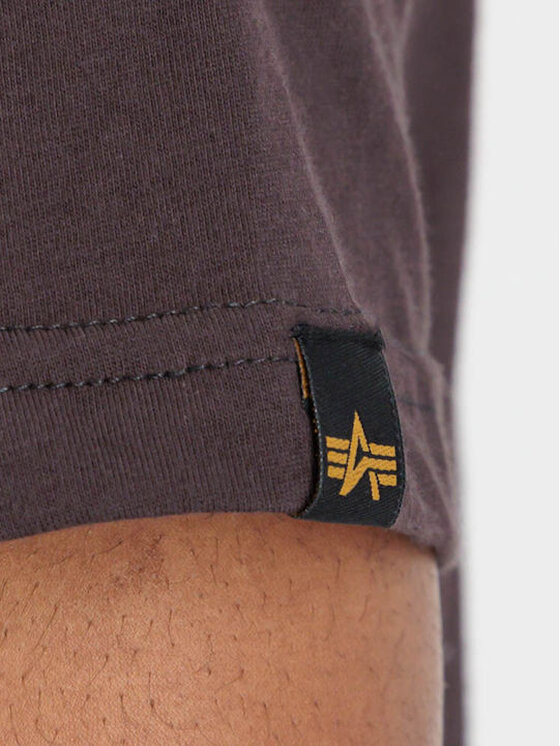 Alpha Industries Alpha Industries T-Shirt AI.100501-696-L Brązowy Regular Fit