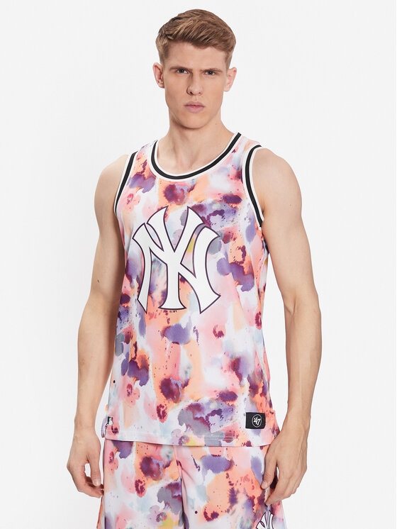 47 MLB New York Yankees Day Glow Repeat Grafton Sleeveless T-Shirt  Multicolor