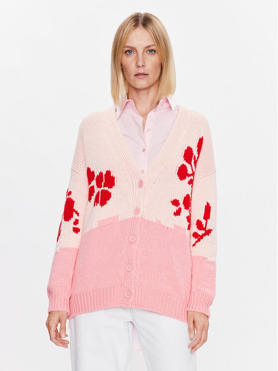 United Colors Of Benetton Cardigan 108RE601T Roz Regular Fit La Reducere si Transport Gratuit Cardigane 2023-11-29 3