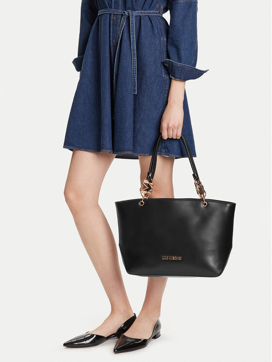 LOVE MOSCHINO LOVE MOSCHINO Ročna torba JC4074PP1NLF0000 Črna