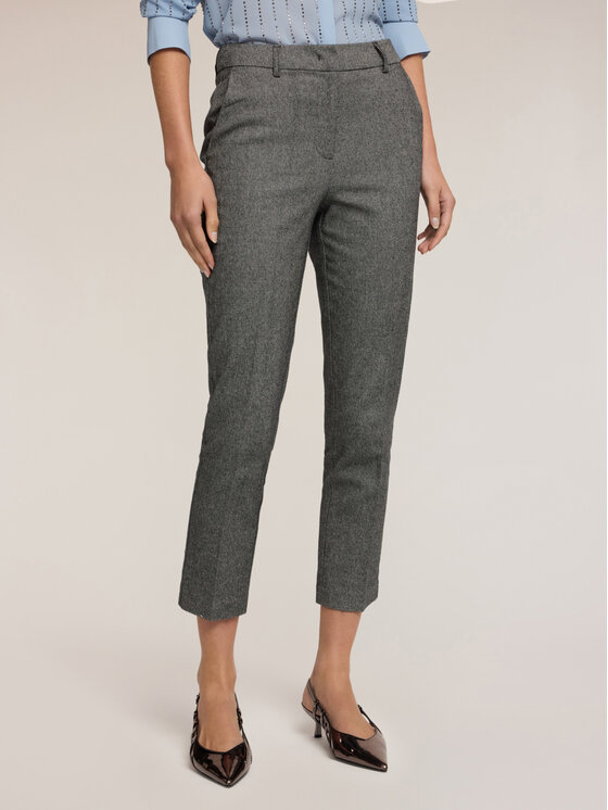 Motivi Motivi Pantaloni di tessuto P093Q304340N0S3 Grigio Slim Fit