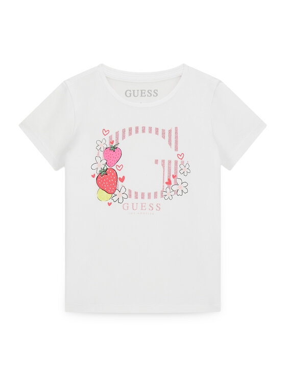 Guess Tricou K6GI00 K6YW4 Alb Regular Fit