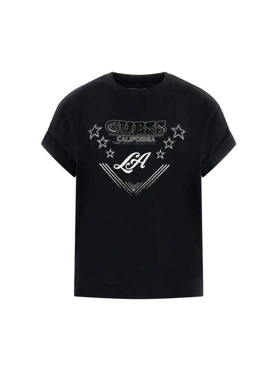 Guess Guess Футболка 180405 Чорний Classic Fit