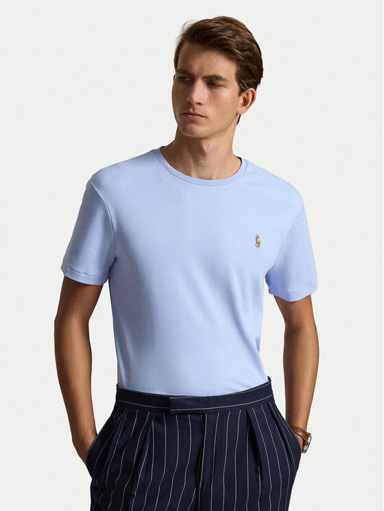 Polo Ralph Lauren Tricou 710740727506 Albastru deschis Regular Fit