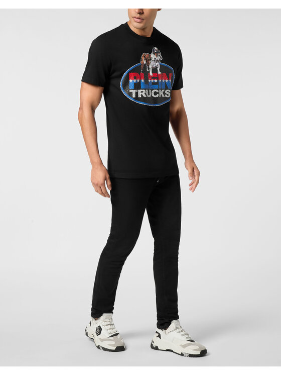 PHILIPP PLEIN PHILIPP PLEIN T-Shirt 26171 Czarny Regular Fit