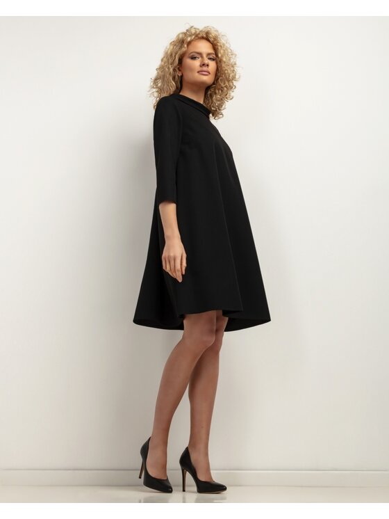 Tessita Tessita Sukienka koktajlowa SUKIENKA_T442 _3_XL Czarny Loose Fit