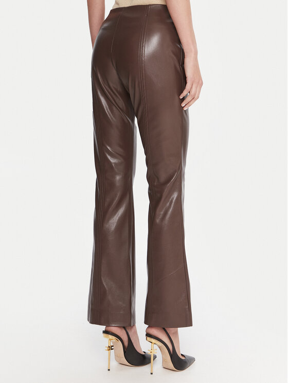 Marciano Guess Marciano Guess Pantaloni in similpelle 5BGB09 7389A Marrone Slim Fit