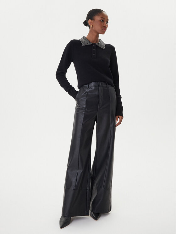 ICONA ICONA Megztinis RI5KT005 Juoda Regular Fit