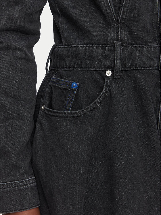 Karl Lagerfeld Jeans Karl Lagerfeld Jeans Jeans obleka B3W13033 Črna A-Line Fit