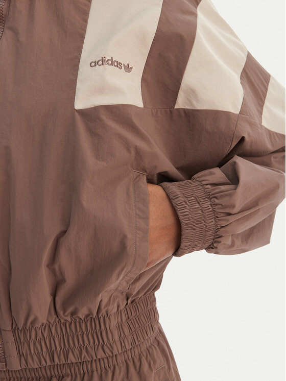 adidas adidas Суитшърт Blocked Washed KD8787 Кафяв Oversize