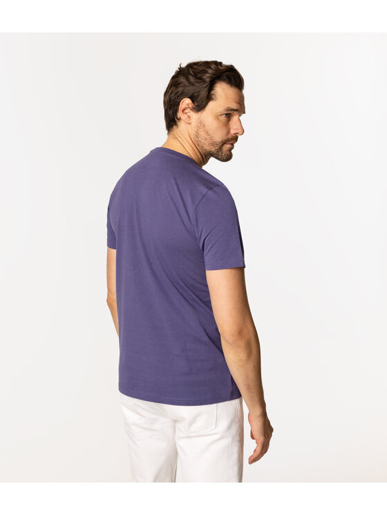 Lee Cooper Lee Cooper T-Shirt OBUTCH 875 Fioletowy Regular Fit