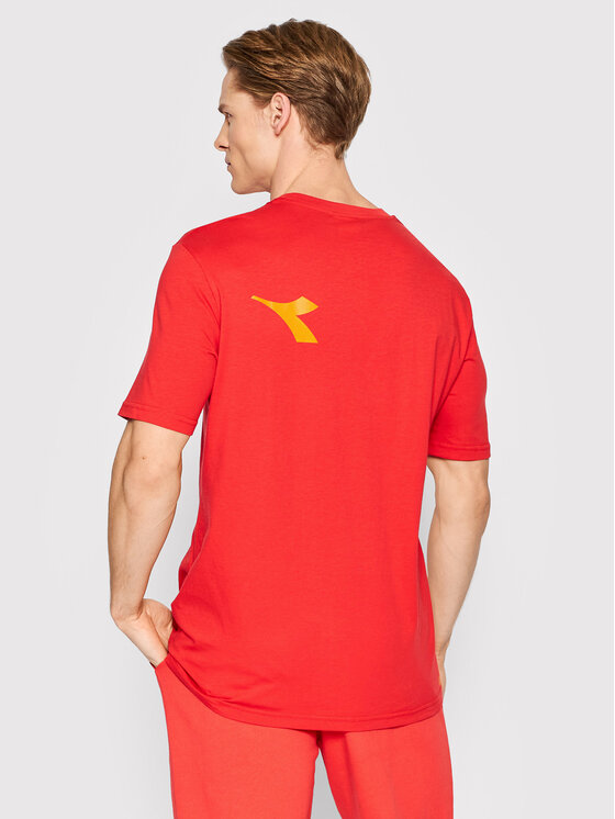 Diadora Diadora T-Shirt Unisex Manifesto 502.178208 Czerwony Loose Fit