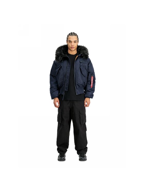 Alpha Industries Alpha Industries Kurtka zimowa AI.113145 Granatowy Regular Fit