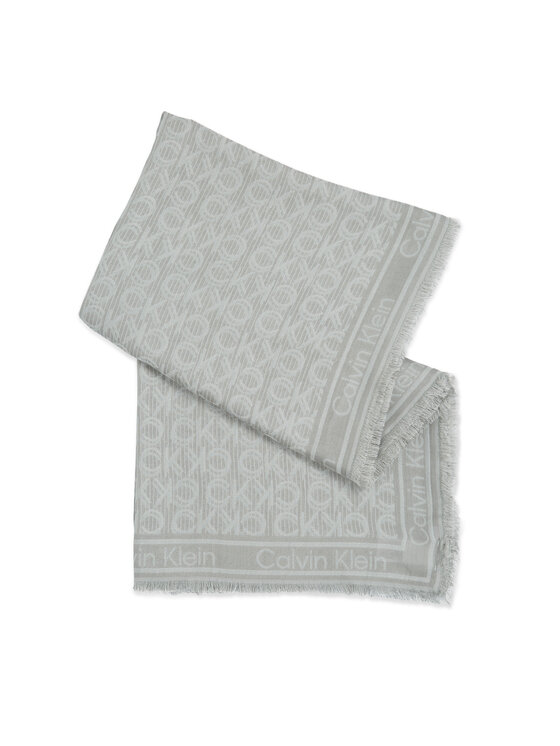 Calvin Klein Calvin Klein Φουλάρι Monogram Jacquard K60K608779 Γκρι