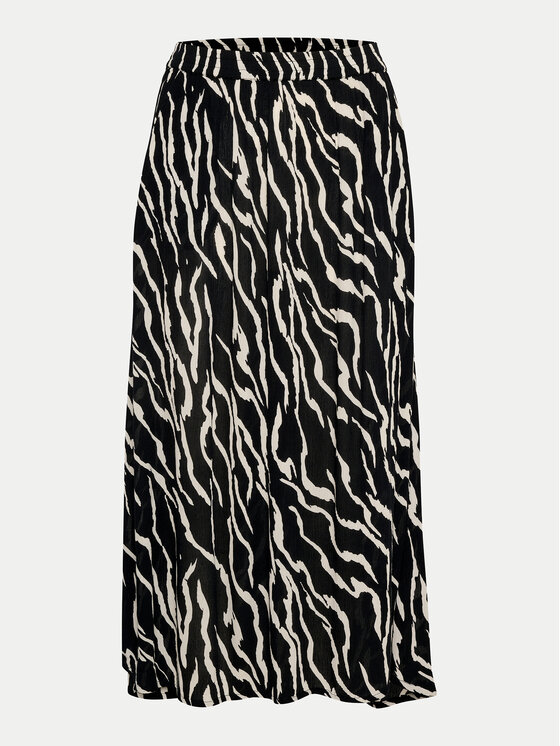 Kaffe Kaffe Midi szoknya Amber 10508267 Fekete Regular Fit