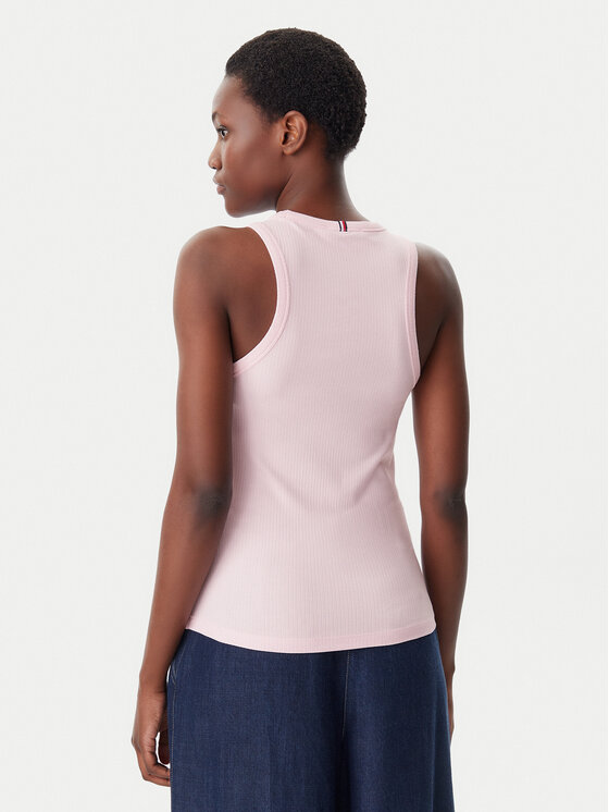 Tommy Hilfiger Tommy Hilfiger Top WW0WW38635 Rosa Slim Fit