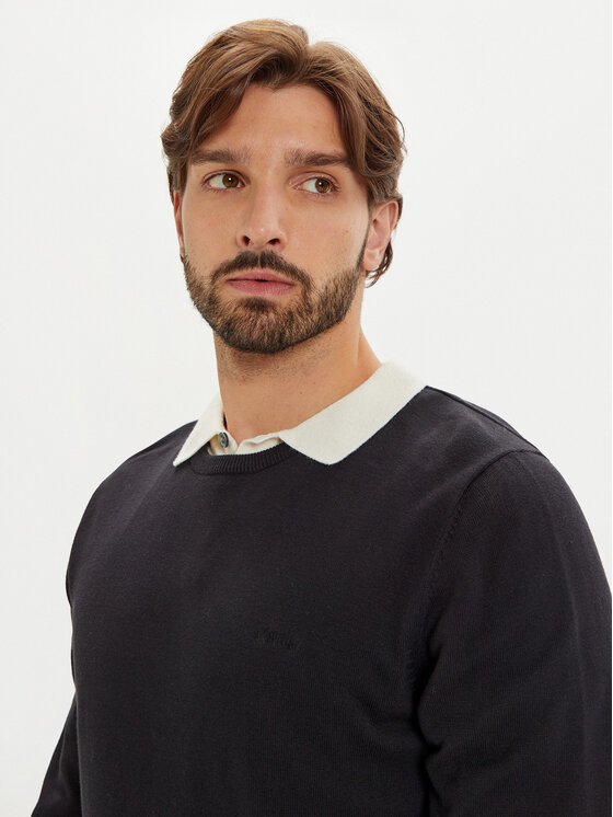 s.Oliver s.Oliver Pulover 2143173 Negru Regular Fit