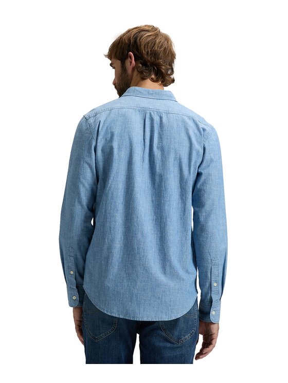 Lee Lee Koszula jeansowa 112376561 Niebieski Regular Fit
