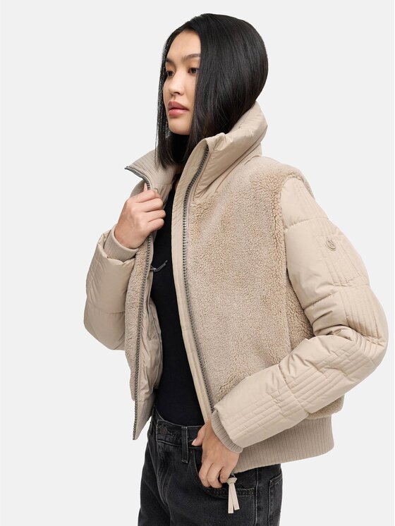 Navahoo Navahoo Kurtka zimowa Teddyzone Szary Regular Fit