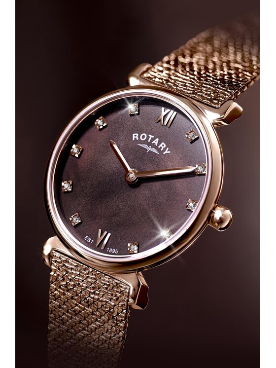 Rotary Rotary Hodinky RLB10038/16 Růžové zlato