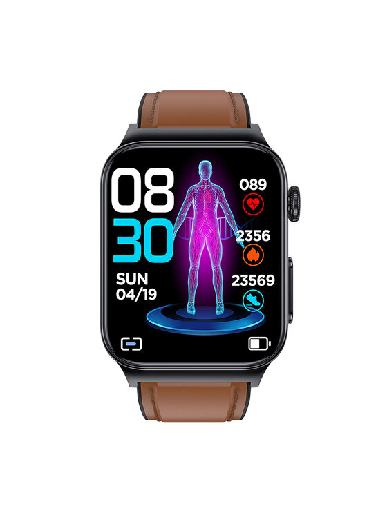 Watchmark Watchmark Smartwatch Cardio One b Καφέ