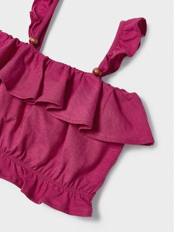 Completo top e pantaloncini di tessuto 3212