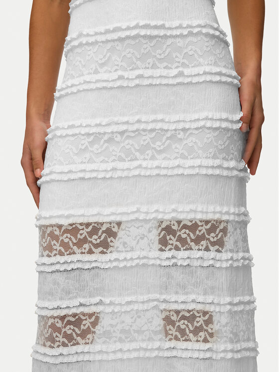 Vero Moda Vero Moda Večernja haljina Lucia 10348443 Krem Regular Fit