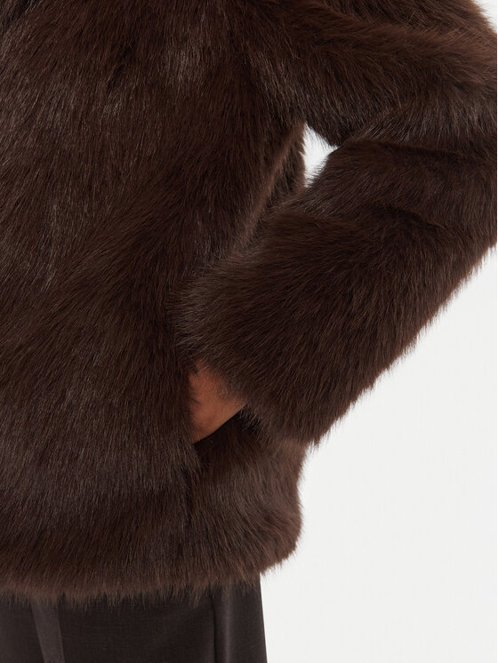 ICONA ICONA Karusnahk Cappotti RI5LE012 Pruun Regular Fit