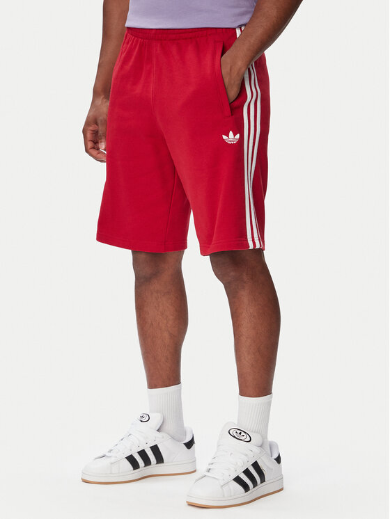 adidas adidas Sportiniai šortai 3-Stripes Shorts KE1692 Raudona Regular Fit