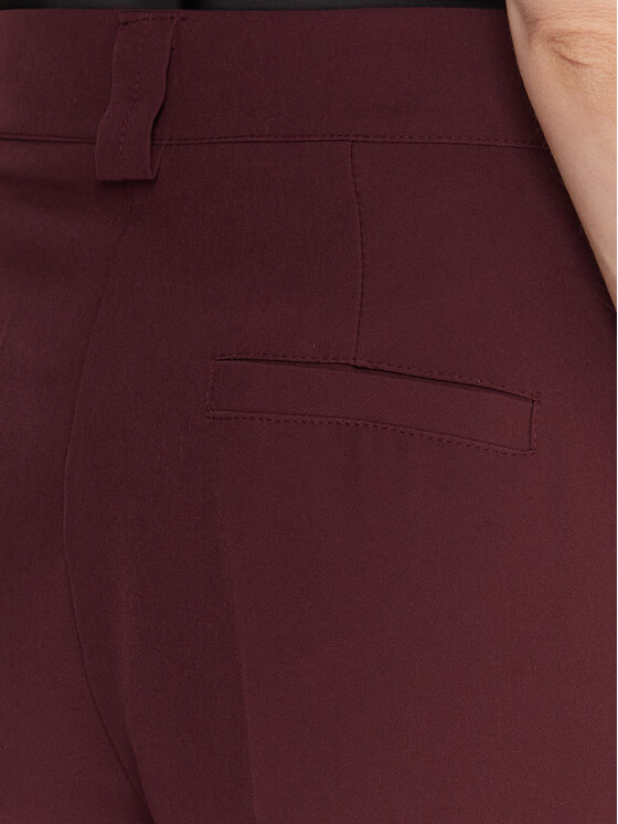 Maryley Maryley Текстилни панталони 25IB563/43BU Бордо Regular Fit