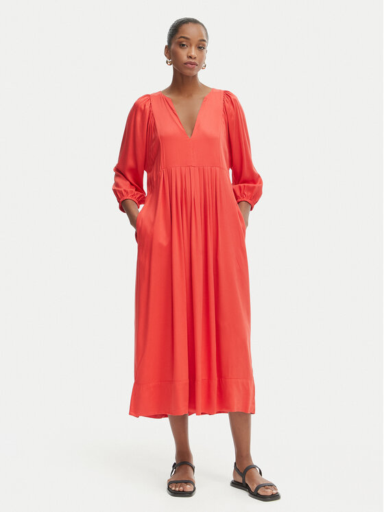 Iconique Iconique Sommerkleid Emma IC26-090 Rot Relaxed Fit