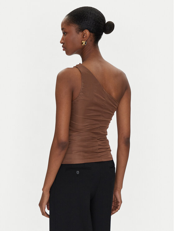 PINKO PINKO Top 105048 A2F1 Smeđa Slim Fit